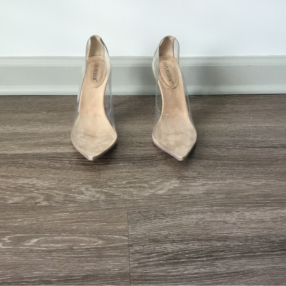 Fashion Nova In The Clear Pump- Transparent